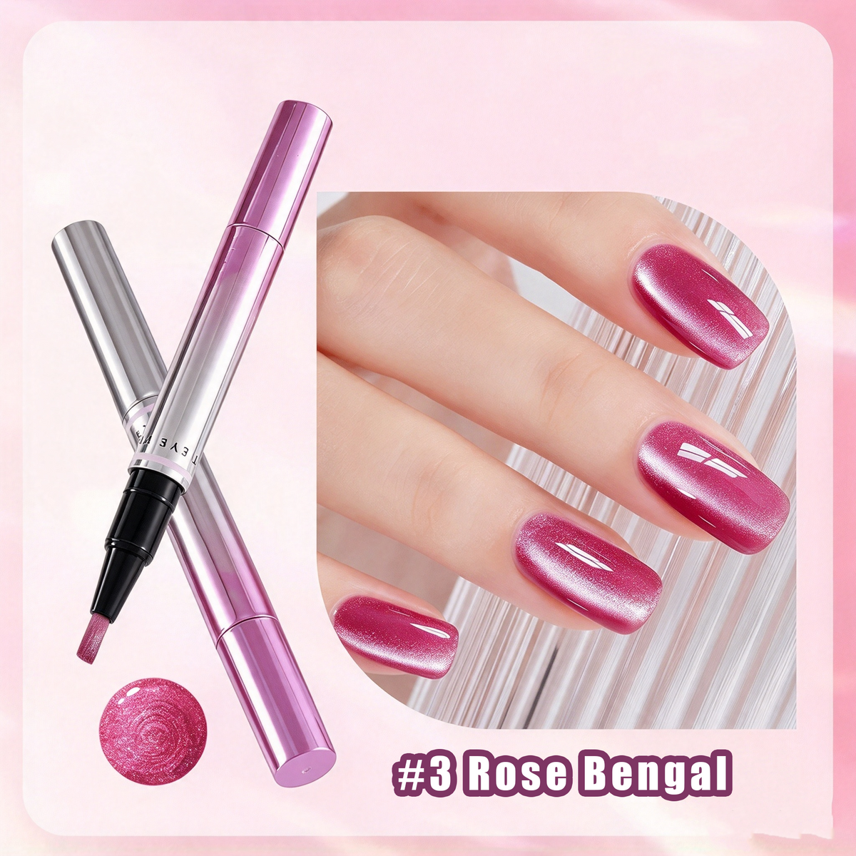 dht™⭐Mailing cat eye pen - magnetic attachment integrated nail trimming tool