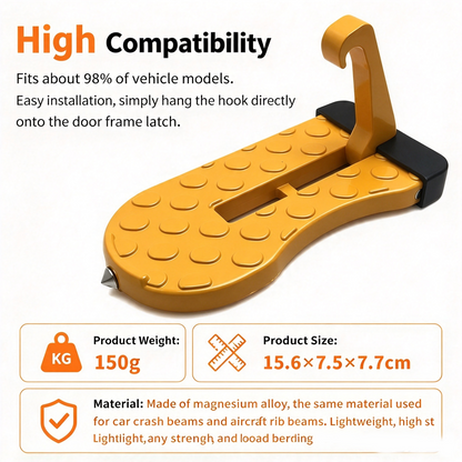 dht™⭐Universal Car Roof Rack Step🚗Foldable Roof Rack Door Lock, Easy to Get in and Out of Car