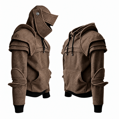 🛡️Knight Cosplay Hoodie – Medieval Fantasy Streetwear Pullover!