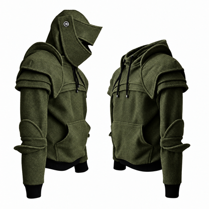 🛡️Knight Cosplay Hoodie – Medieval Fantasy Streetwear Pullover!