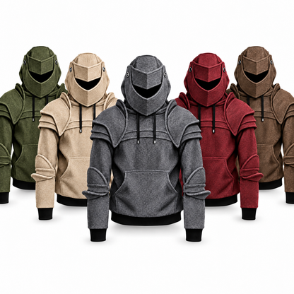 🛡️Knight Cosplay Hoodie – Medieval Fantasy Streetwear Pullover!