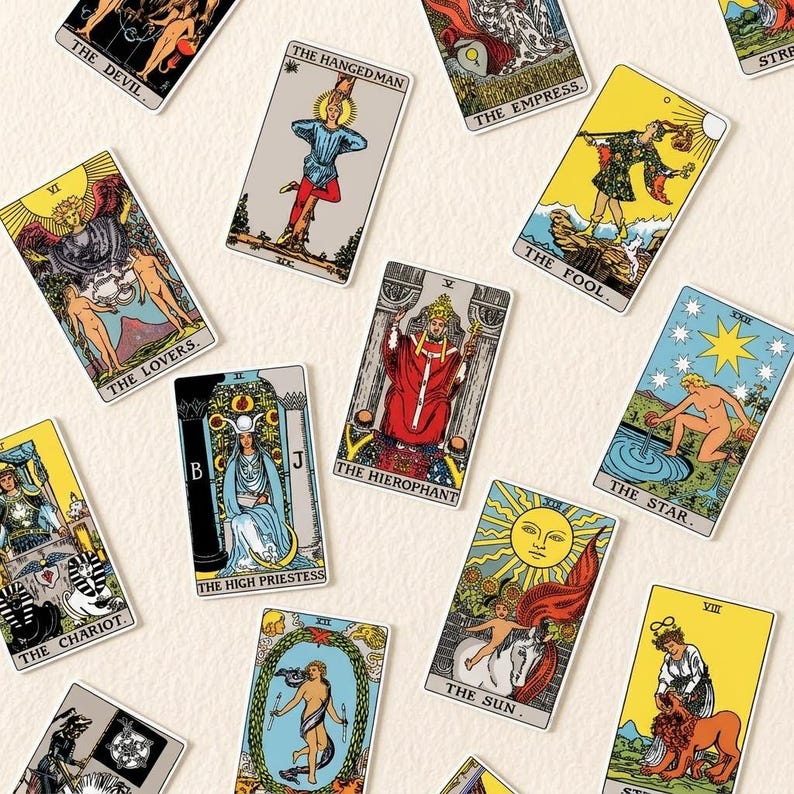 🎄💝Tarot Card Necklace with Mini Tarot Cards