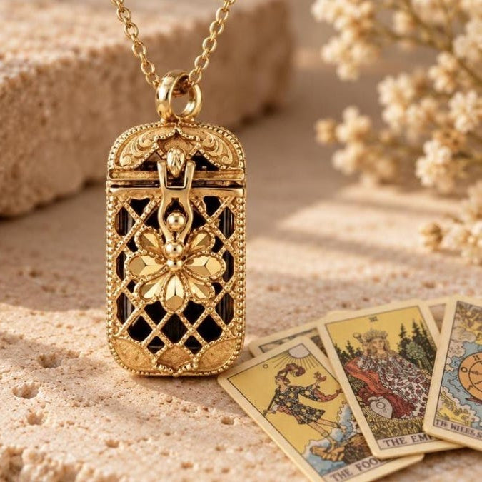 🎄💝Tarot Card Necklace with Mini Tarot Cards