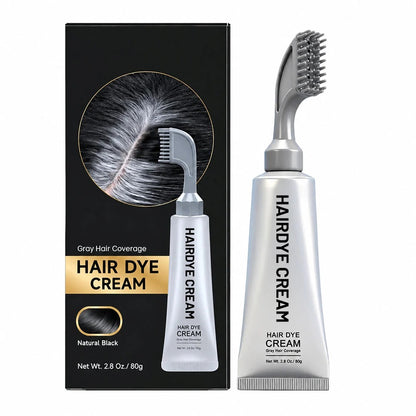 Unisex Grey Coverage Hair Dye with Hair Care