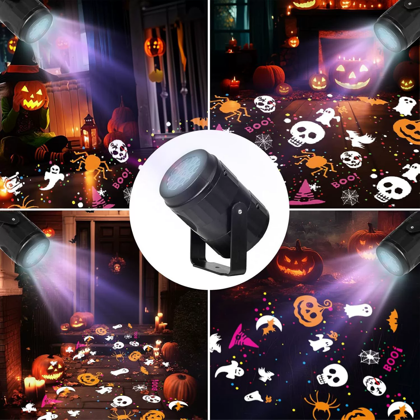 ☠️Halloween Skull Dynamic Light 10 Unique HD Projection Patterns