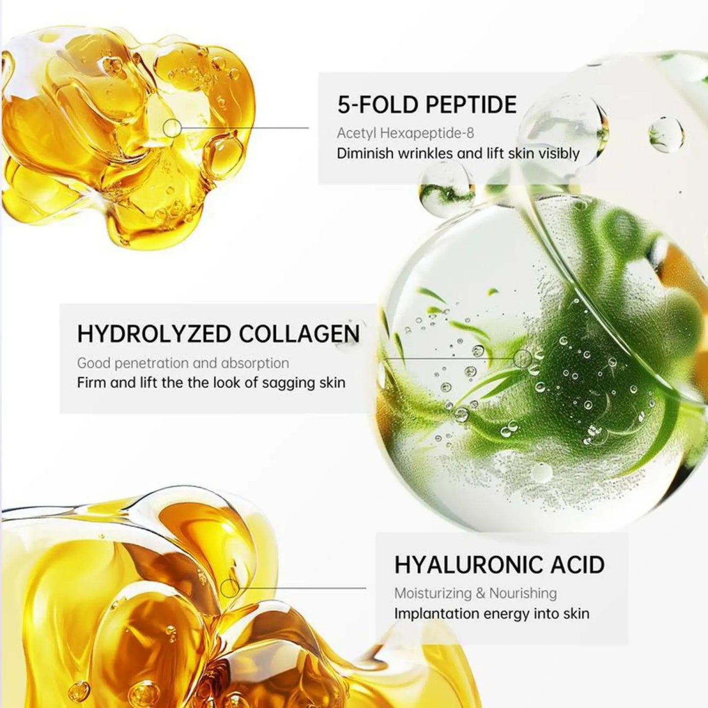 Collagen Neck Cream For Smooths Face & Neck Wrinkles, Reduces Double Chin