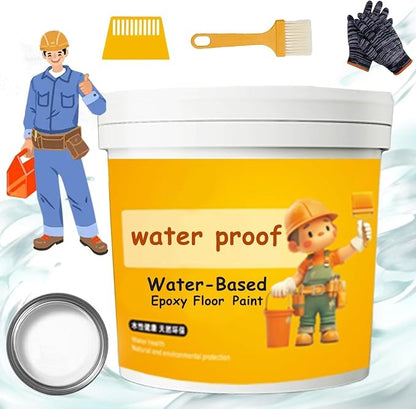 dht™⭐Waterproof Water-Based Epoxy Floor Paint（Free Brushes Provided）