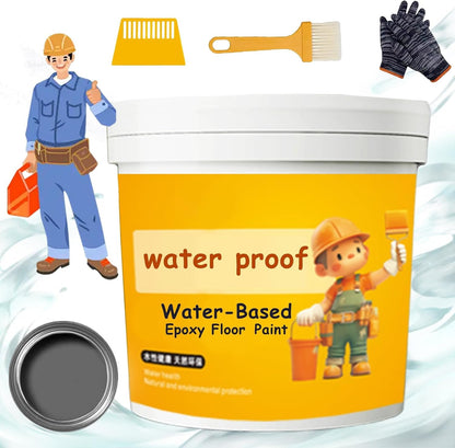 dht™⭐Waterproof Water-Based Epoxy Floor Paint（Free Brushes Provided）