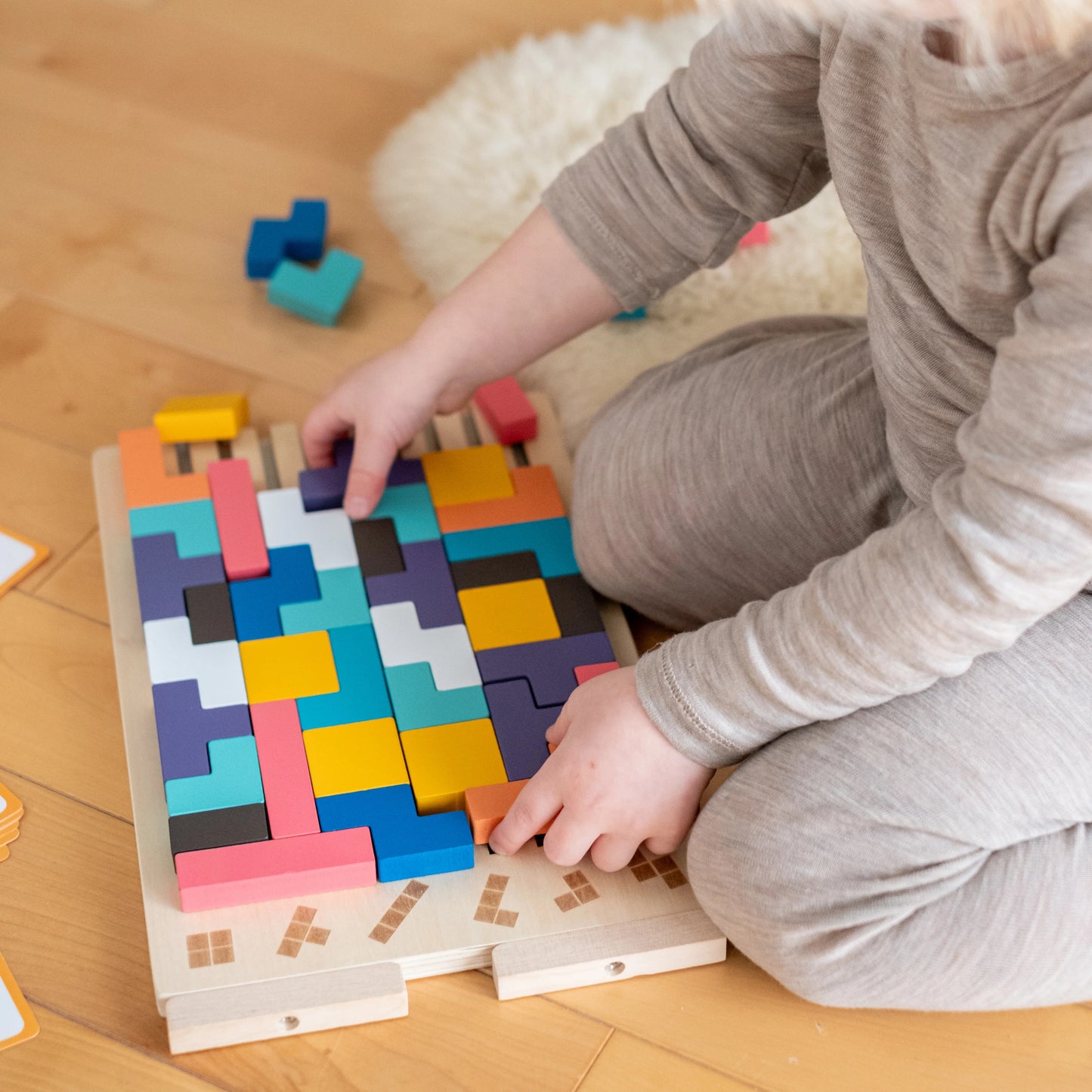 Educational wooden toys for early childhood development