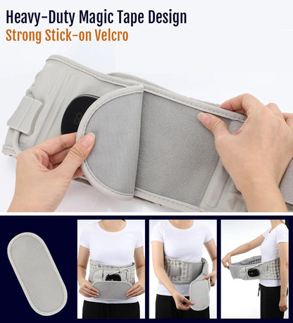 Red Light Heating Waist Massager, Inflatable Support Vibration Therapy Belt
