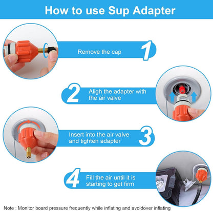 🚢Inflatable Boat Sup Pump Adaptor🚀Air Valve Adapter Set