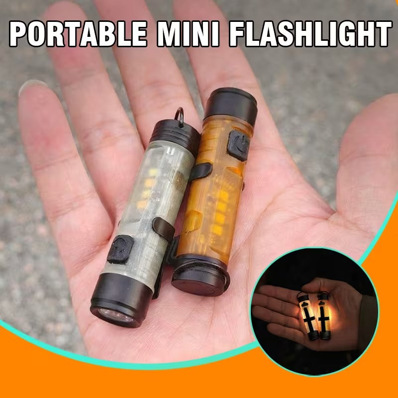 Mini Multifunctional Rechargeable Keychain Flashlight