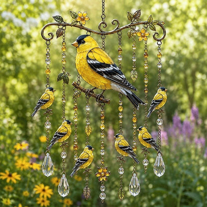 Colorful Hummingbird Wind Chime