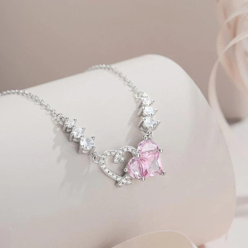 Heartlocked Double Heart Necklace