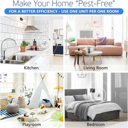 Ultrasonic Pest Repeller Control Plug in Indoor Reject