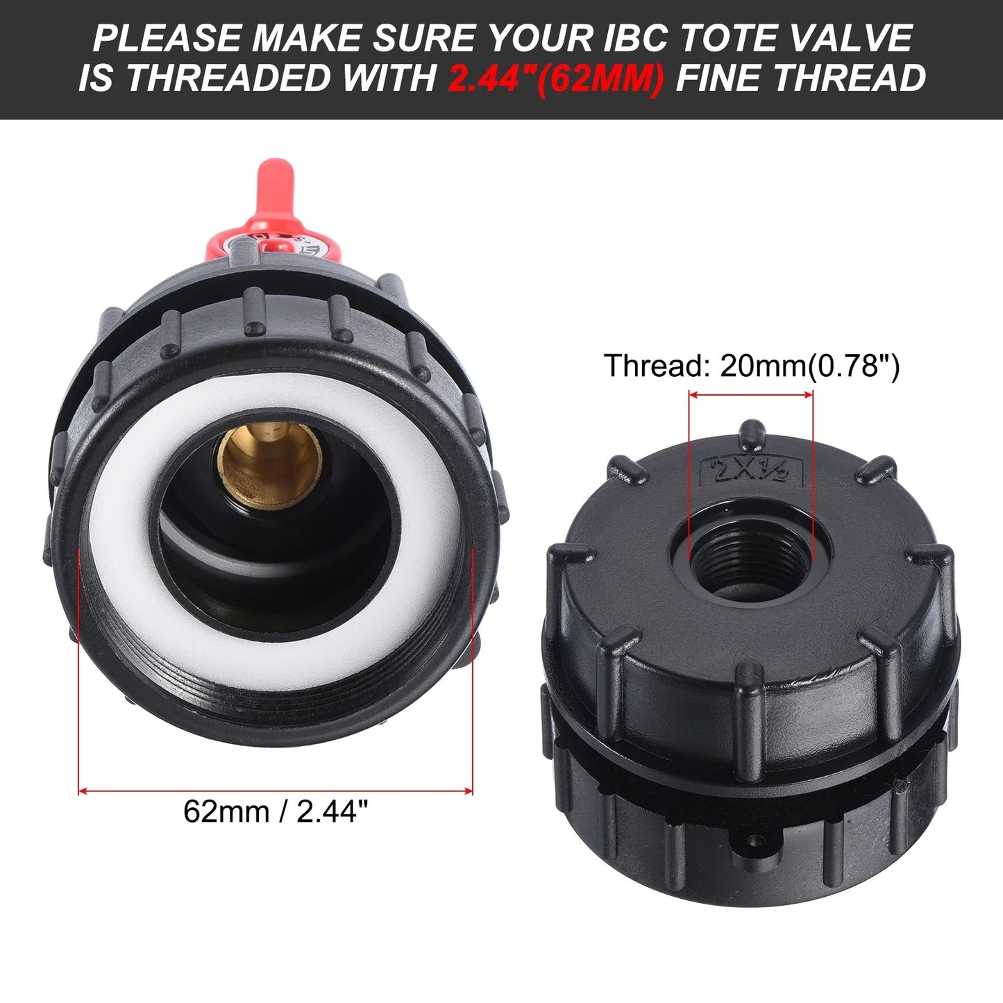 💧IBC Tote Adapter✅️275-330 Gallon Tote to Garden Hose Adapter