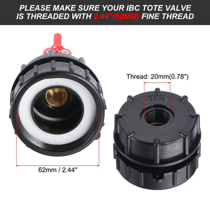 💧IBC Tote Adapter✅️275-330 Gallon Tote to Garden Hose Adapter