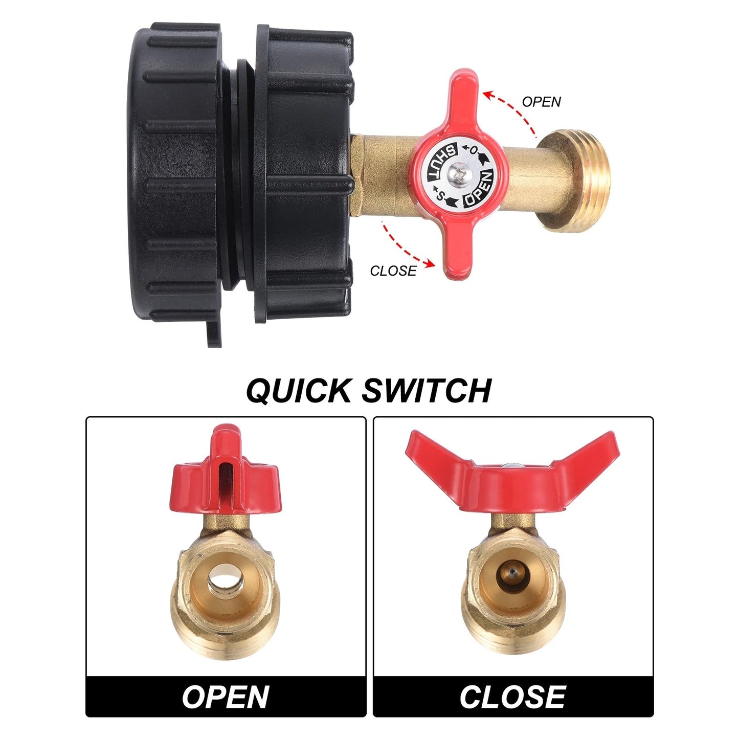💧IBC Tote Adapter✅️275-330 Gallon Tote to Garden Hose Adapter