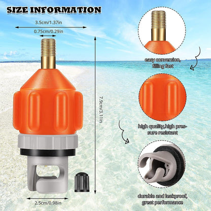 🚢Inflatable Boat Sup Pump Adaptor🚀Air Valve Adapter Set