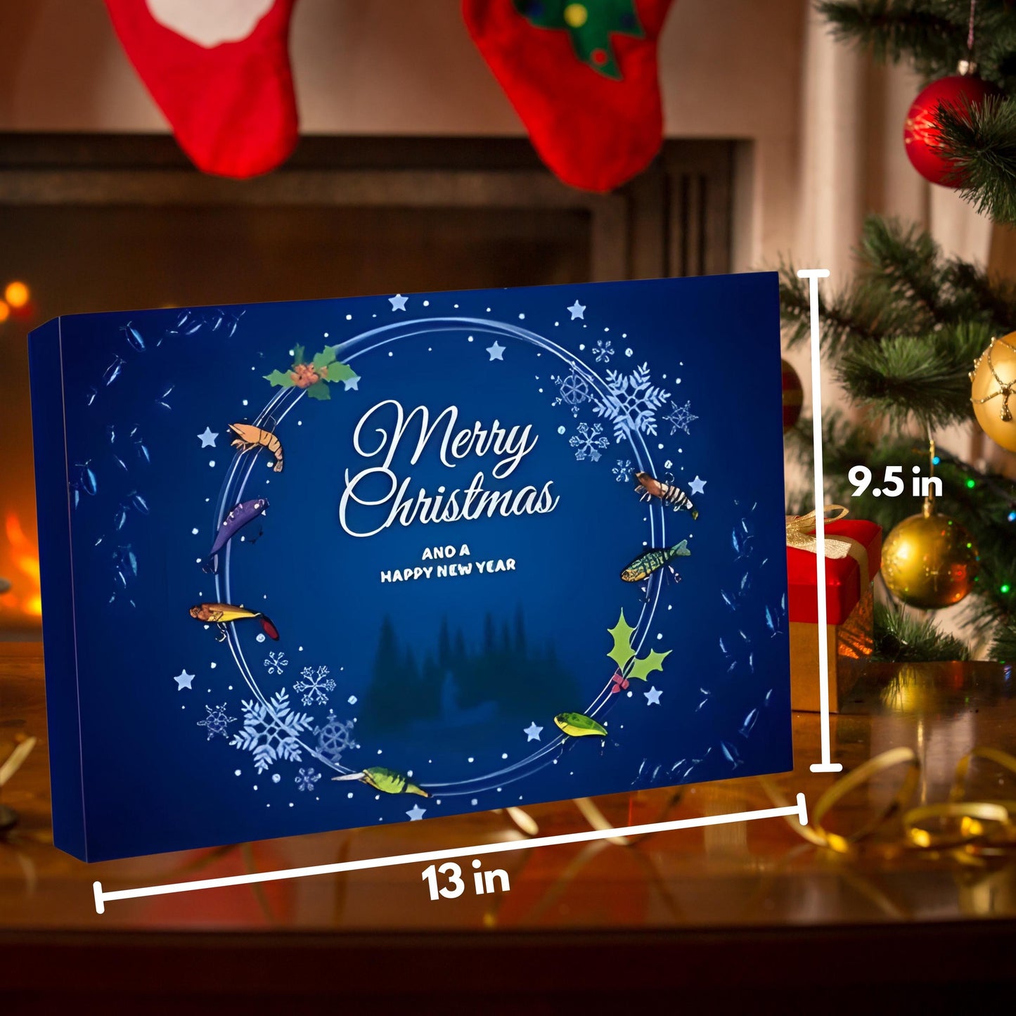 🐟️Fishing Advent Calendar 2026🎄24 Days of Christmas Angler Countdown⭐Christmas Lure Fishing Gift for Man
