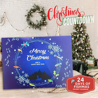 🐟️Fishing Advent Calendar 2026🎄24 Days of Christmas Angler Countdown⭐Christmas Lure Fishing Gift for Man