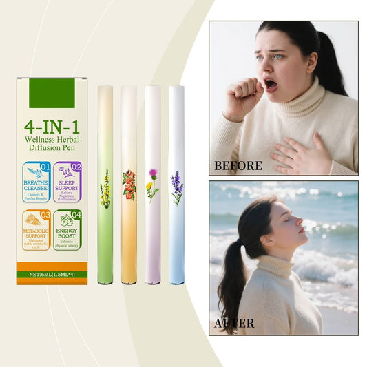 4-In-1 Diffusion Pen Set – Plant-Based Aromatherapy, Relaxation & Mood-Enhancing