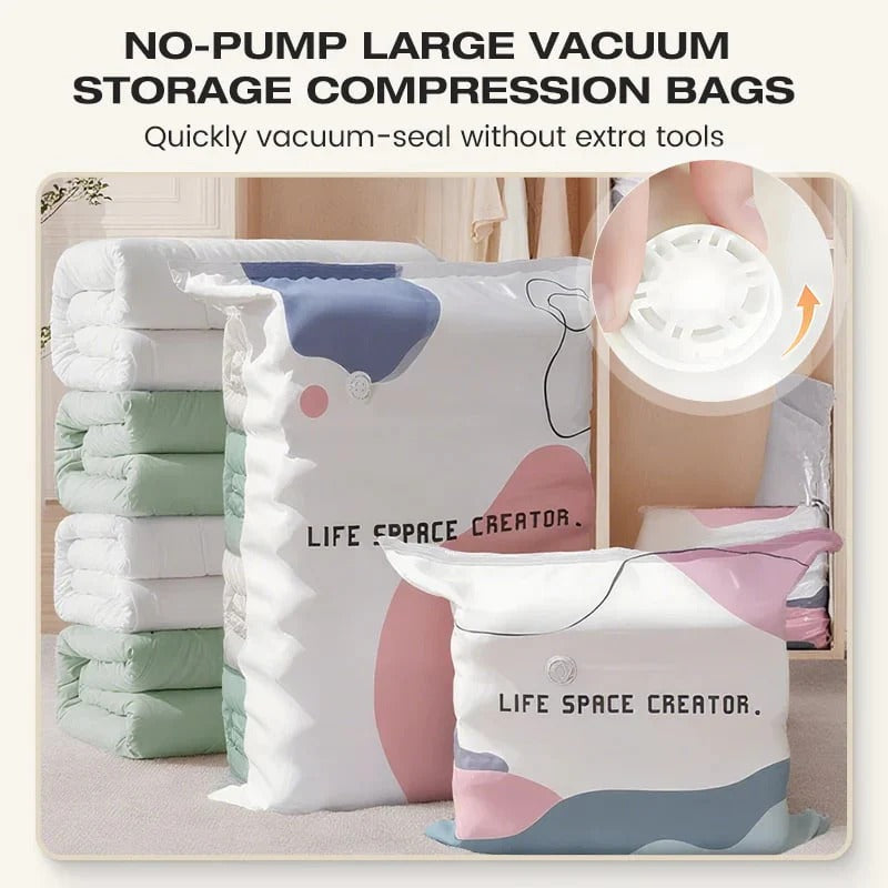No Pump Vacuum Storage Bags