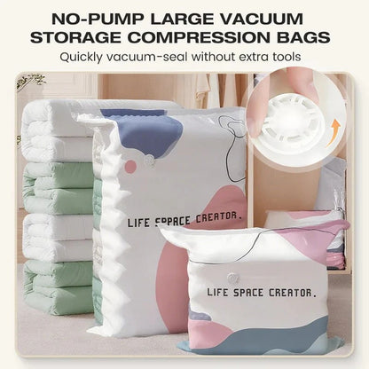 No Pump Vacuum Storage Bags