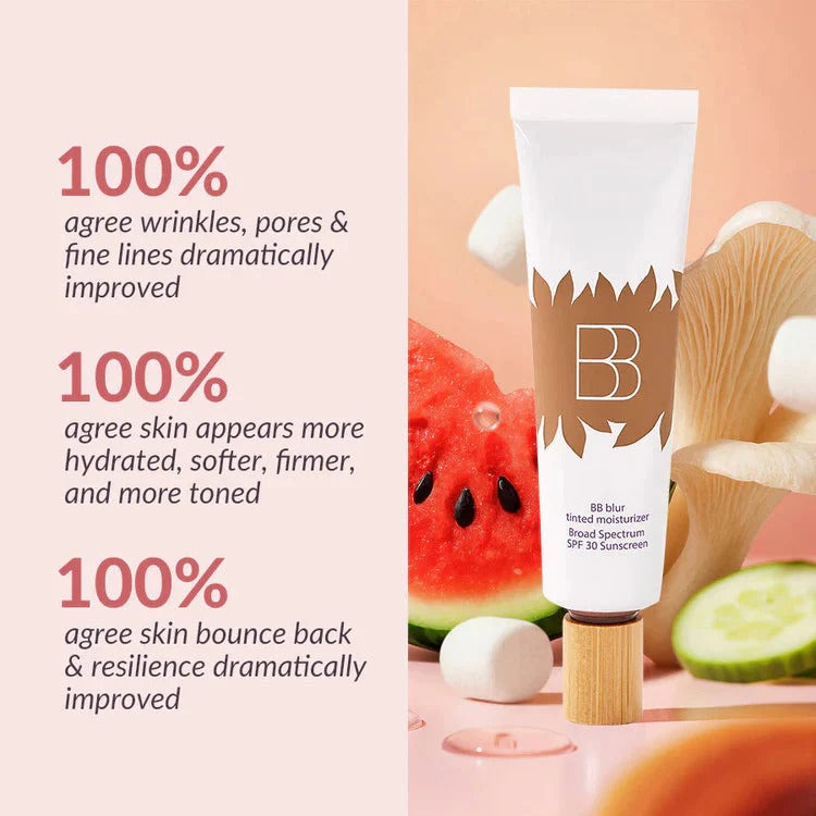 SPF30 Blur Tinted Moisturizer, Brightening & Hydrating Skin Cream