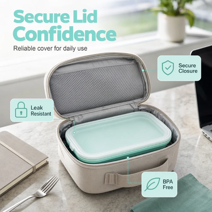 🍱 50% OFF! ✨ Portable silicone lunchbox