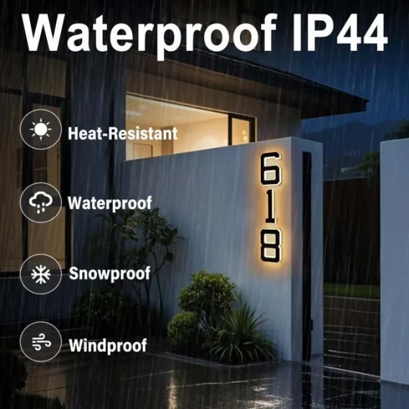 🏠 Buy 1, get 1 free 🔢Waterproof LED house numbers for outdoor use