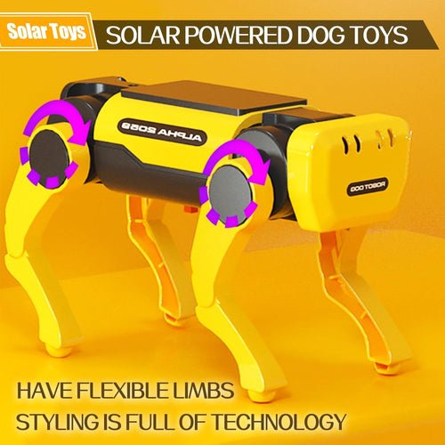 🤖Intelligent robot dog☀️powered by solar energy💡promoting children's intelligence