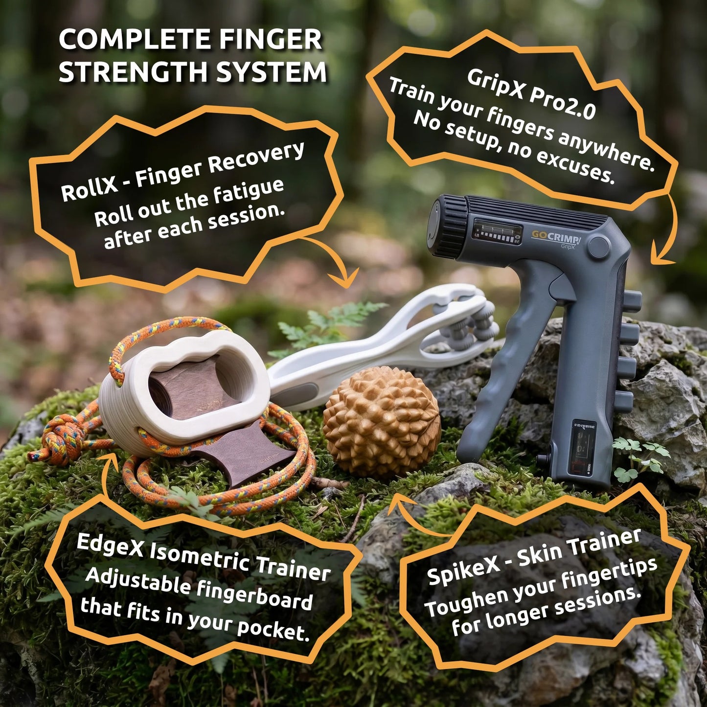 Adjustable Hand & Finger Exerciser, Rehabilitation Grip Strength Trainer