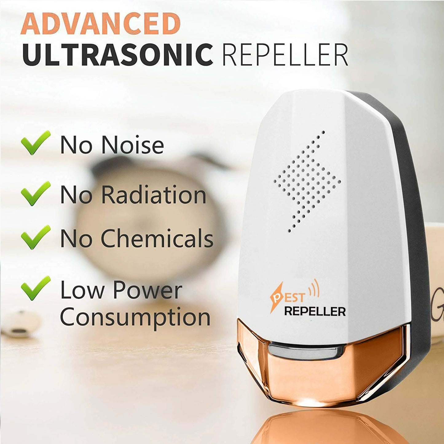 Ultrasonic Smart Indoor Non-Toxic Mouse Control Repeller