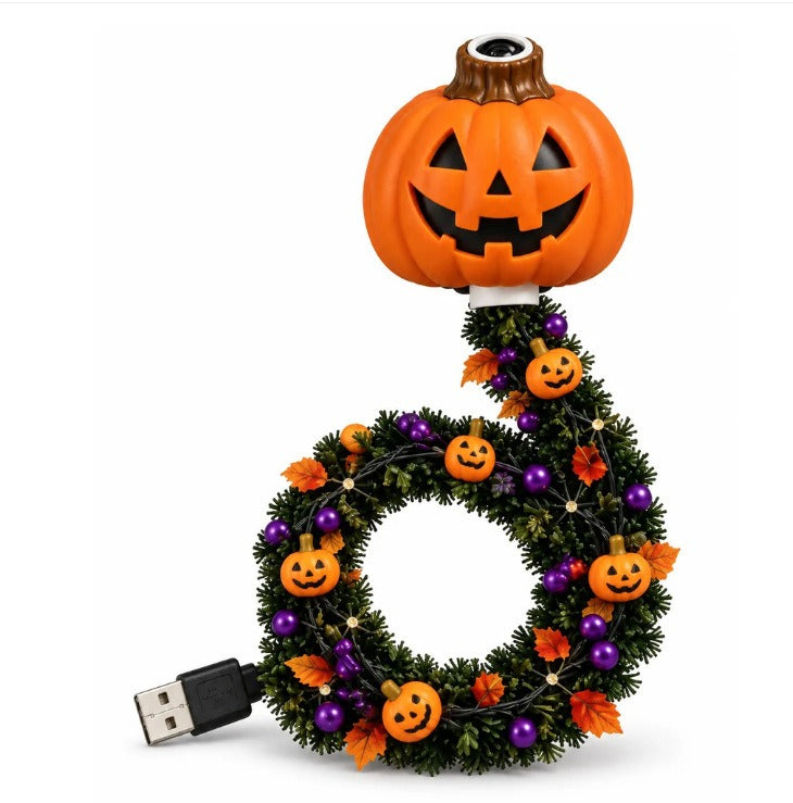 Christmas Tree Shape Projector Light, Dual Holiday Halloween & Christmas Pattern Projection Lamp for Home Party Decor