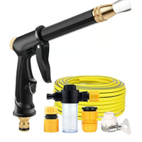1 Spray Gun+3 Connectors+16.5FT Hose+1 Foam Bottle