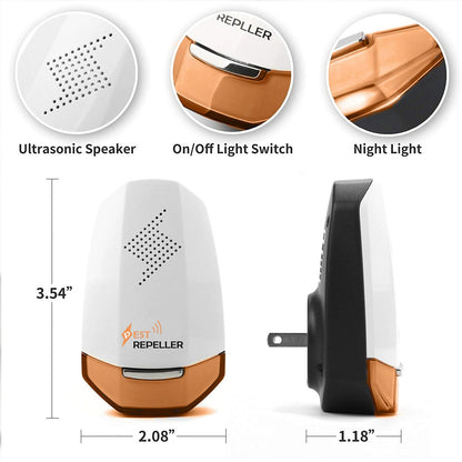 Ultrasonic Smart Indoor Non-Toxic Mouse Control Repeller