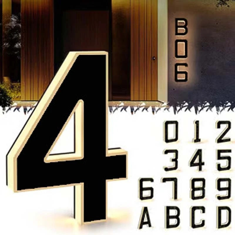 🏠 Buy 1, get 1 free 🔢Waterproof LED house numbers for outdoor use