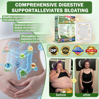 🔥10-in-1 Moringa Berberine NAD+ Nano Microneedle Patch