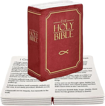 ✝️Bible Pillow Book Shaped For Christian🎁Decoration Gifts For Adults Kids