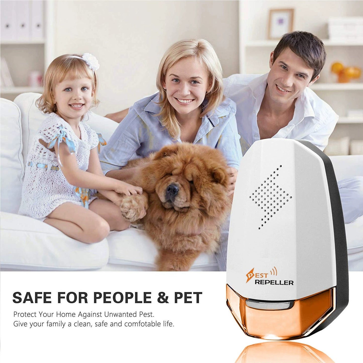 Ultrasonic Smart Indoor Non-Toxic Mouse Control Repeller