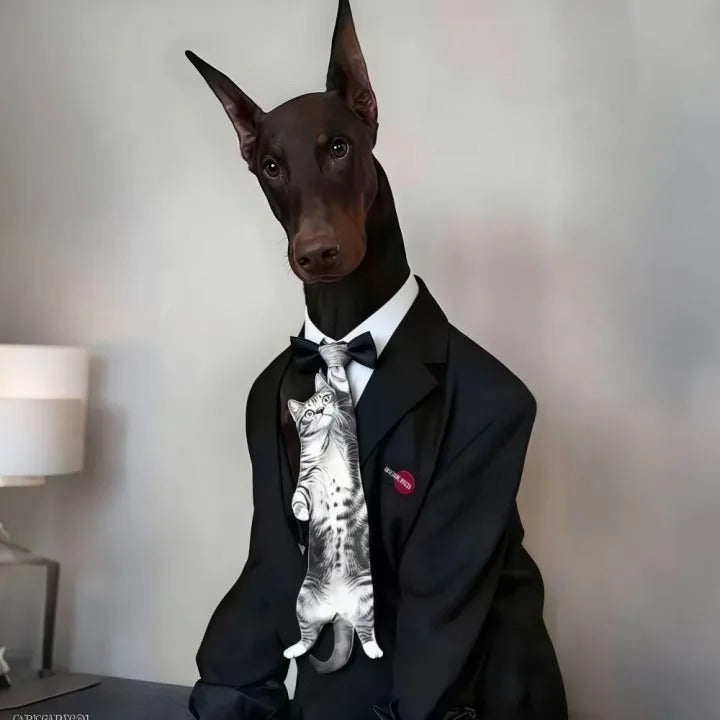 3D Cat-shaped Men's Tie