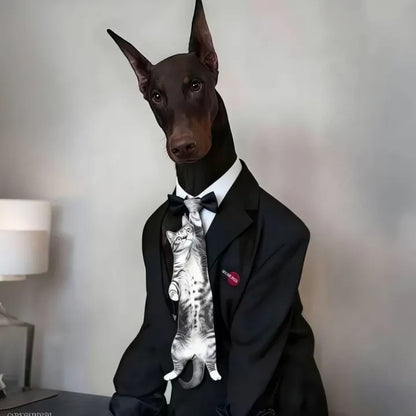 3D Cat-shaped Men's Tie