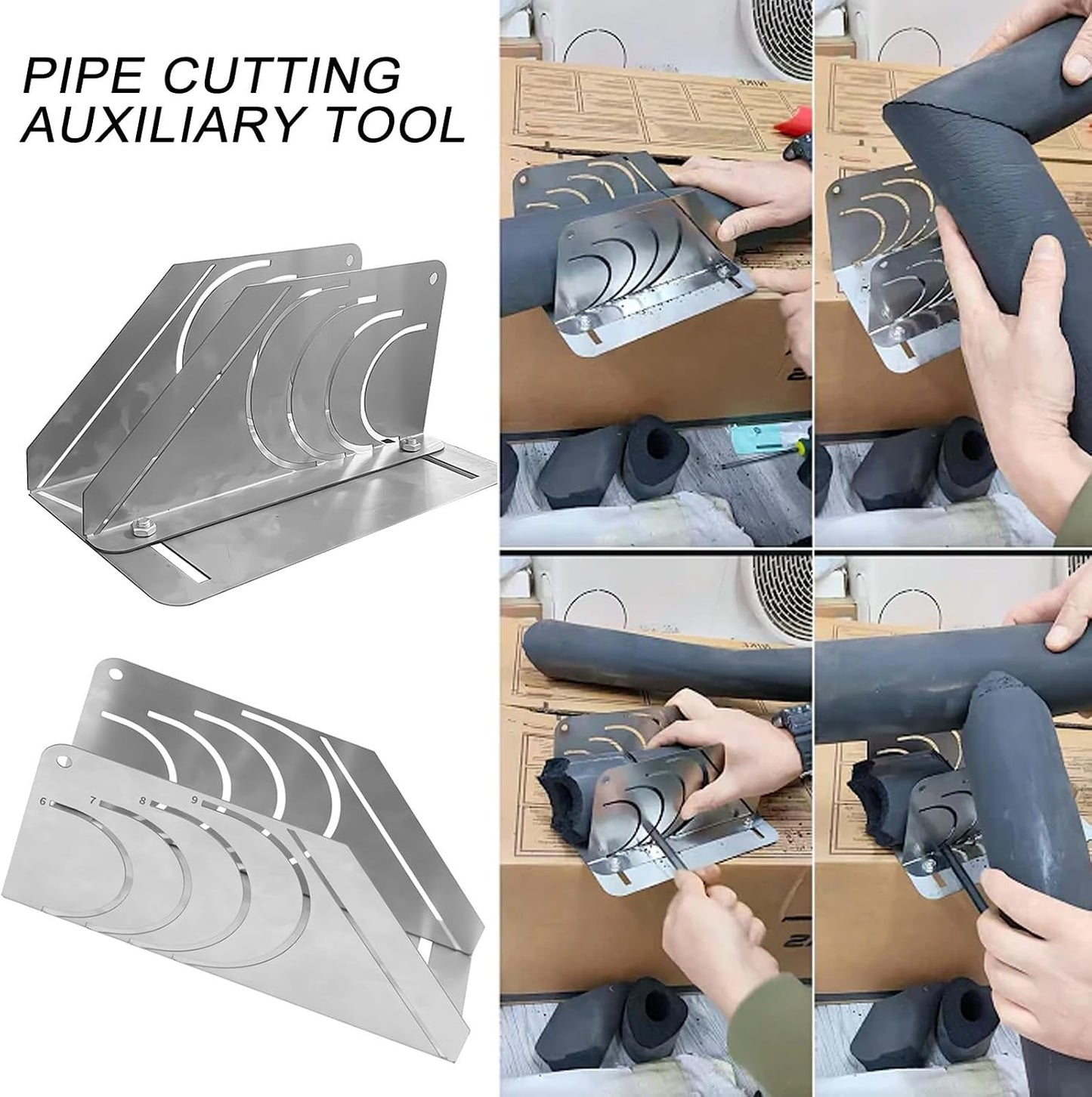 🔩Precision 45° Rubber Insulation Pipe Cutter