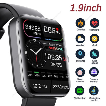 Multifunctional Health Monitoring Fashion Bluetooth Smartwatch
