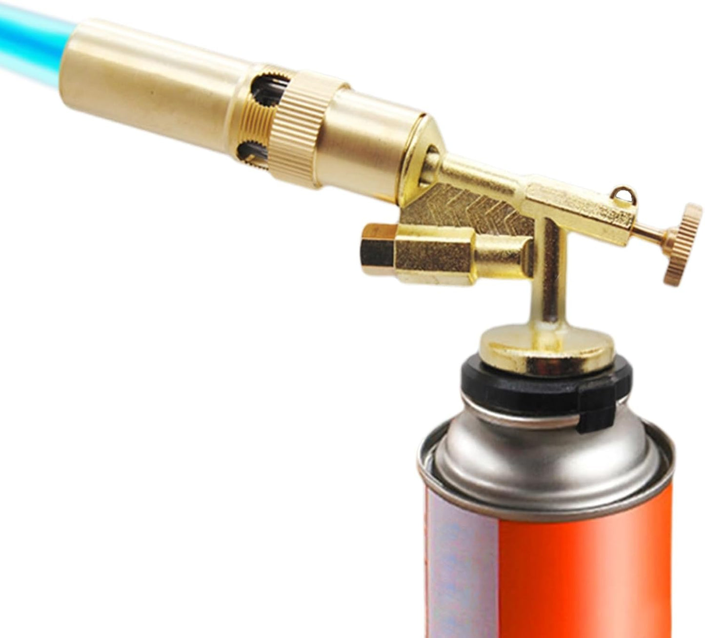 🔥Copper Alloy Butane Torch Head✅️Adjustable Flame Kitchen Torch😋Handheld Blow Lighter for BBQ