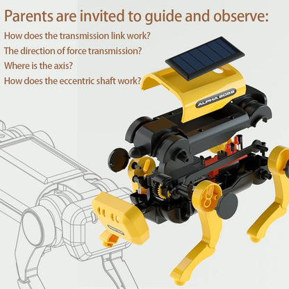 🤖Intelligent robot dog☀️powered by solar energy💡promoting children's intelligence