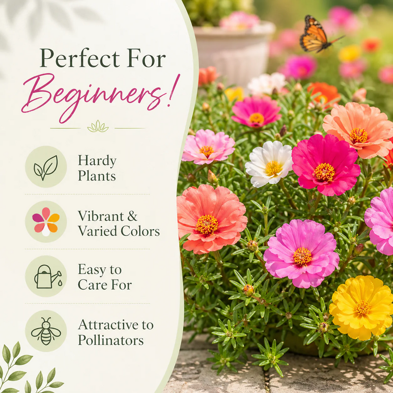 Portulaca Flowers: Super Easy to Grow, Perfect for Beginners