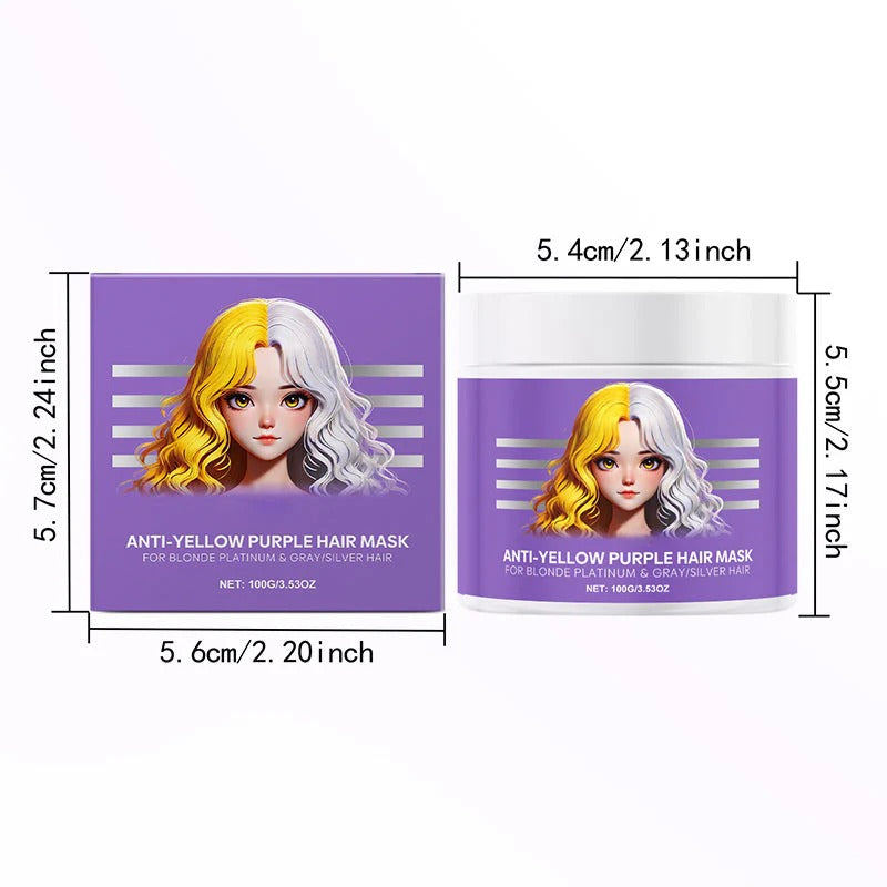 Purple Hair Mask & Toner for Blonde,Bleached & Silver Hair