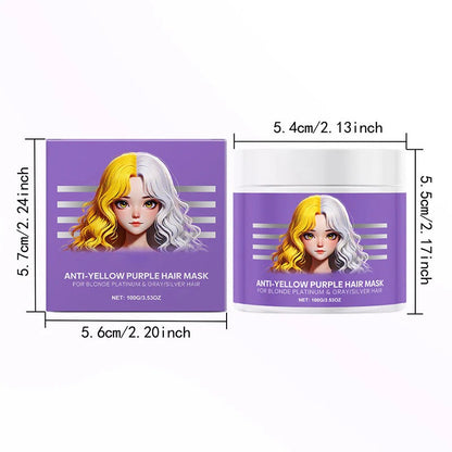 Purple Hair Mask & Toner for Blonde,Bleached & Silver Hair